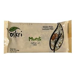 Oskri Muesli Bar, Gluten Free, 1.5-Ounce Bars (Pack of 20)