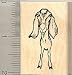 Nubian Goat Rubber Stamp - Wood Mounted