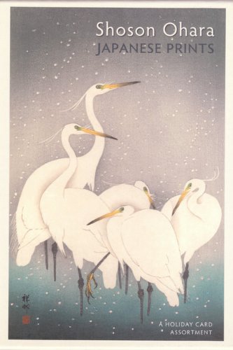 Shoson Ohara Japanese Prints - 20 Assorted Holiday Cards with Envelopes
