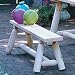 Log 6' Straight Bench