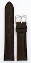Men's Genuine Italian Leather Watchband - Chronograph Style - Color Brown Size: 22mm Watch Strap