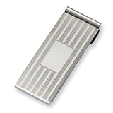 Chisel Brushed and Polished Stainless Steel Money Clip