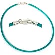Rubber Cord Anklet Green 9"