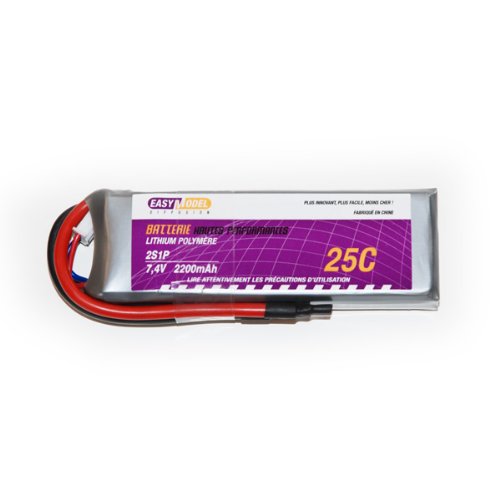 Easymodel - 2200 Mah - 7.4v - 25c - EM - Accus & Chargeurs - Lithium 7,4v (2s)
