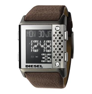 Diesel DZ7123, Digital Dial, Brown Strap, Date Function