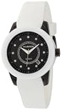 K&BROS Women's 9165-2 C-901 Round Ceramic White and Black Watch