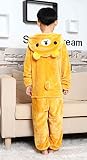 Tonwhar Cute Bear Kids Kigurumi Pajamas Cosplay Onesie for Children (105(height:45.27