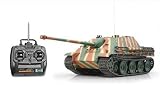 TAMIYA 300023660 - RC Panzer Jagdpanther Late Production RTR inklusiv Multifunktionseinheit und RC System, 4Kanal, 1:16 Panzer  Fertigmodell