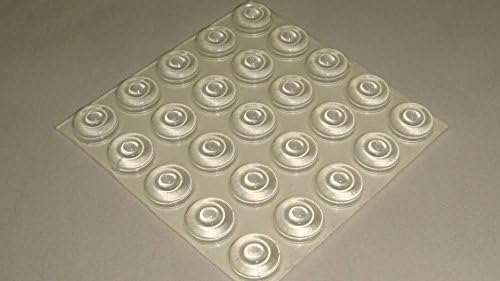 50 Advanced Soft Durometer Cabinet and Drawer Bumpers 0.5" Diameter x 0.2" Height