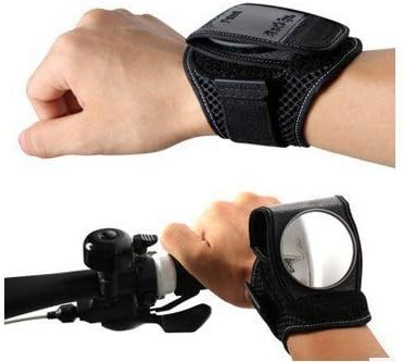 Bicycle Handlebar Bar End Mirror Rear View Glass Bike Mirror Watch Black Bicicleta Cycling Safe Rear Mirror Wristband