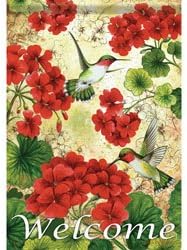 Novelty Carson Flag Trends 13 x 18 Garden Flags Many Options To Choose (Hummingbird Geranium)