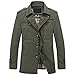 WenVen Men's Fall Casual Cotton Jackets Slim Fit