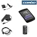 Black Durable Rubber Soft Silicone Skin Cover Case + Rapid Car Charger + Home Travel Charger + Clear Durable Reusable LCD Screen Protector + USB Data Cable for RIM Blackberry 9530 9500 Storm Smartphone