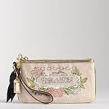 Coach Limited Edition Large Tattoo Wristlet Handbag Bag Natural