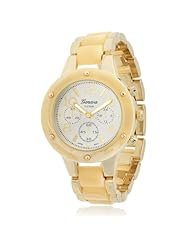 Brinley Co. Womens Two-Tone Link Watch