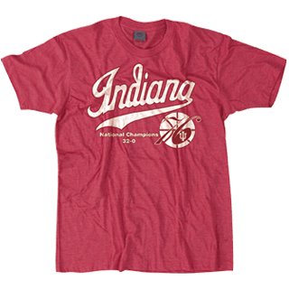 Buy 1976 Indiana National Champions Red T-Shirt