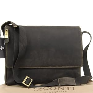 Visconti Leather East/West A4 Messenger/15