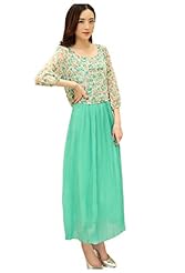 Chiffon/Polyester Summer Polka Dot Print Pleated Maxi Dress 