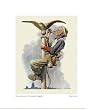 Painting The Flagpole by Norman Rockwell. Size 7.97 inches width by 9.98 inches height. High Quality Art Poster Print