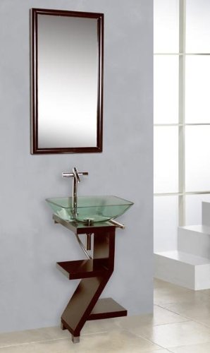 DreamLine DLVG-208-MH Glass Vanity Mahogany