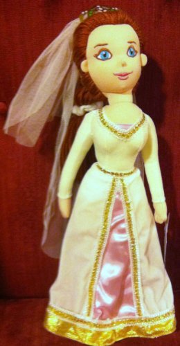 Shrek Princess Fiona in Wedding Gown 12 Plush Stuffed Soft Rag Doll Toy