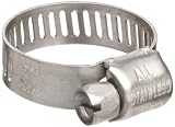 Precision Brand M6S Micro Seal, Miniature All Stainless Worm Gear Hose Clamp, 5/16" - 7/8" (Pack of 10)