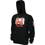 Simpsons Duff Logo Men's Pullover Hooded Sweatshirt