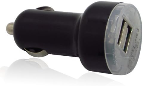 PortaCell Dual USB Port 2A 10w (fast) Heavy Duty Ouput Car Charger - Black
