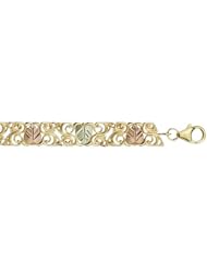 Black Hills Gold Jewelry by Coleman 7 1/2 Inch Gold Bracelet