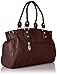 MG Collection Lucca Designer Inspired Glamour Shopper Tote Handbag, Coffee, One Size