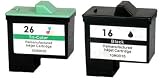 Zoom Produkt-Bild: 2 Druckerpatronen kompatibel f&uuml;r Lexmark 16 + 26 I3