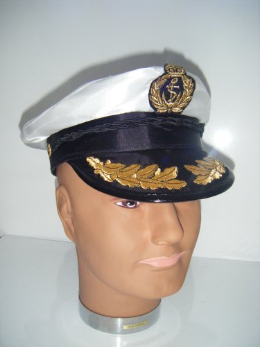 DELUXE SAILORS CAPTAIN HAT NAUTICAL