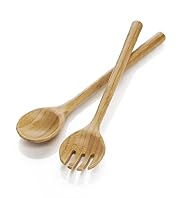 2 Bamboo Salad Servers