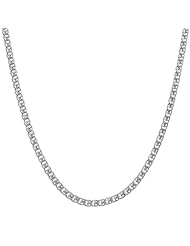 14 Karat White Gold 2-mm Love Chain (18 Inch)