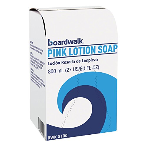 Boardwalk 8100CT Mild Cleansing Pink Lotion Soap, Floral-Lavender, Liquid, 800mL Box (Case of 12) Boardwalk 8100CT Mild Cleansing Pink Lotion Soap, Floral-Lavender, Liquid, 800mL Box (Case of 12)