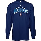 Dallas Mavericks NBA Long Sleeve T Shirt By Adidas by GametimeUSA