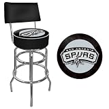 San Antonio Spurs NBA Padded Swivel Bar Stool with Back