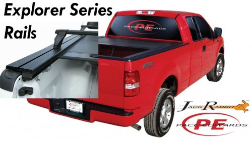 Pace-Edwards JackRabbit Truck Bed Tonneau Coverw/ Explorer Series RailsGMCSierra2007 to 2009(New Body) ShortBed (5'8" bed) w/out Cargo Management System