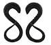 Organic Hand Carved Serpent Horn Plugs - 4 Gauge - 20mm x 45mm - Sold as a Pair