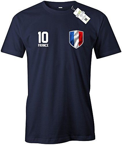 FRANCE 10 – EM 2016 – FRANKREICH – HERREN – T-SHIRT in Navy Gr. M