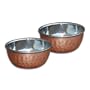 Copper Serving Bowl Dinnerware Indian Katoris Set of 2