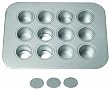 Chicago Metallic Mini Cheesecake Pan 12 Cavity, 13.90-Inch by 10.60-Inch (2-Inch by 1.6-Inch Cavities)