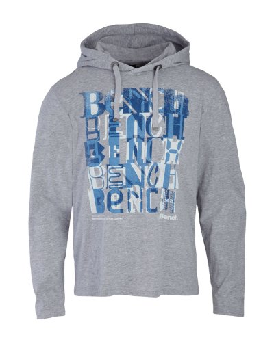 Bench Herren Longsleeve INDEED, medium gey marl, M, BMGA2663_GY080X