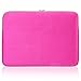 Steklo - HOT Pink Neoprene Soft Sleeve Case Bag for All Laptop 15-inch & MacBook Pro 15.4
