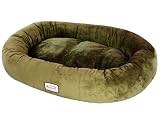 Waterproof Velvet Pet Bed Medium Sage Green