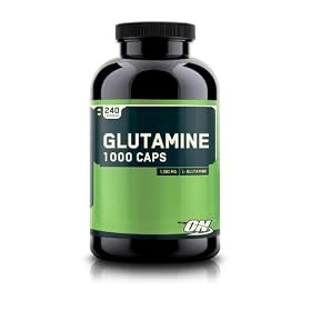 Optimum Glutamine Caps 1000mg, 240 caps (Pack of 2)