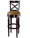 Hillsdale Normandy 26-Inch Swivel Counter Stool, Rubbed Black-Honey Finish  ....