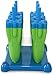 Popsicle Molds BPA Free Set Of 6 By Homelivn,Set of 6 Green Blue Reusable, BPA free, Durable Quality Molds with Sturdy Tray
