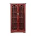 Media Storage Cabinet Windowpane Doors in Cherry Finish image 5