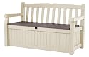 Keter Eden Garden Bench Garden Storage Box - 265 Litre Capacity